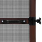 vidaXL Hinged Hmyzová sieť Hnedá a čierna 120 x 240 cm – Obrázok 7