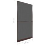 vidaXL Hinged Hmyzová sieť Hnedá a čierna 120 x 240 cm – Obrázok 9