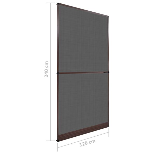vidaXL Hinged Hmyzová sieť Hnedá a čierna 120 x 240 cm – Obrázok 9