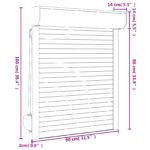 vidaXL Rolety Biely 80 x 100 cm Hliník a polyuretán – Obrázok 7