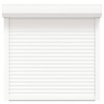 vidaXL Rolety Biely 100 x 100 cm Hliník a polyuretán – Obrázok 4