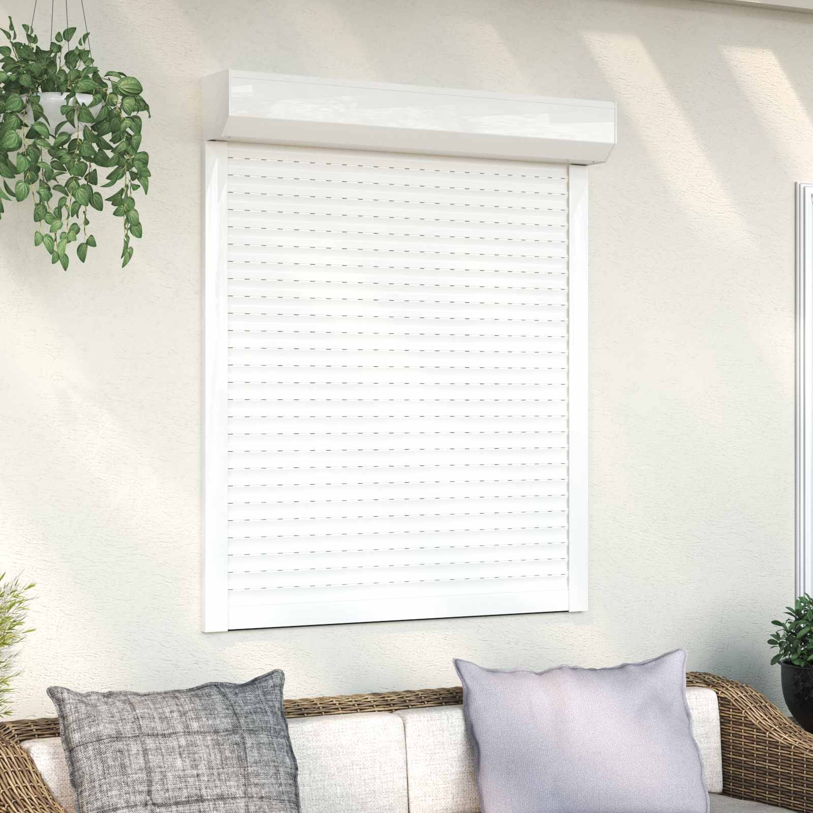 42047055_1.jpg vidaXL Rolety Biely 100 x 130 cm Hliník a polyuretán – Obrázok 1