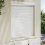 vidaXL Rolety Biely 100 x 130 cm Hliník a polyuretán – Obrázok 3