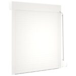 vidaXL Rolety Biely 100 x 130 cm Hliník a polyuretán – Obrázok 6
