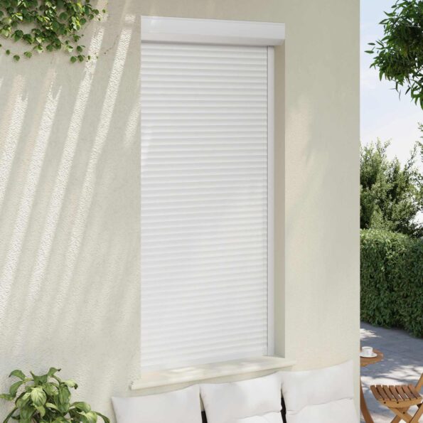 vidaXL Rolety Biely 100 x 210 cm Hliník a polyuretán – Obrázok 3