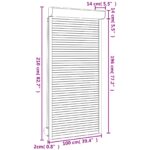 vidaXL Rolety Biely 100 x 210 cm Hliník a polyuretán – Obrázok 7