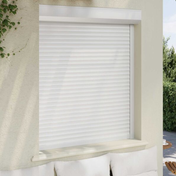 vidaXL Rolety Biely 110 x 130 cm Hliník a polyuretán – Obrázok 3