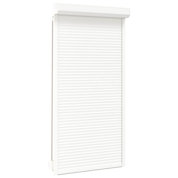 vidaXL Rolety Biely 110 x 220 cm Hliník a polyuretán – Obrázok 2