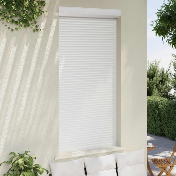 vidaXL Rolety Biely 110 x 220 cm Hliník a polyuretán – Obrázok 3