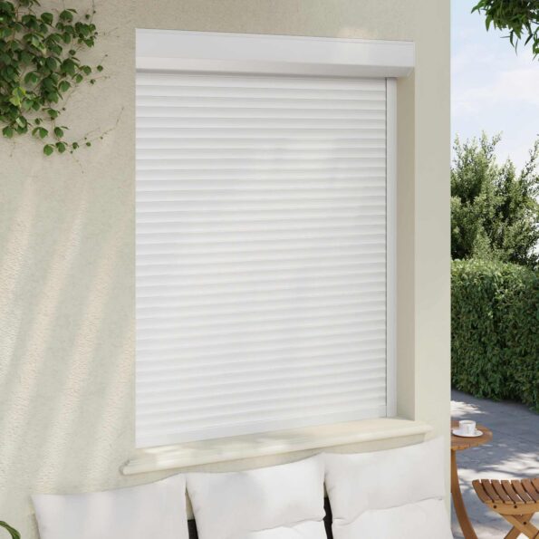 vidaXL Rolety Biely 120 x 150 cm Hliník a polyuretán – Obrázok 3