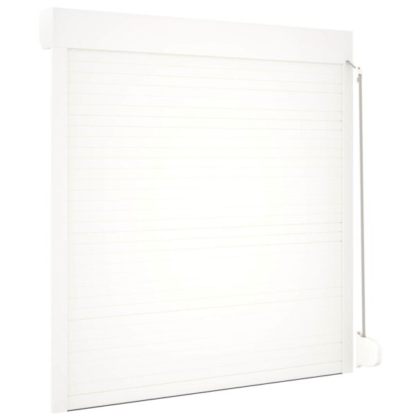 vidaXL Rolety Biely 130 x 140 cm Hliník a polyuretán – Obrázok 6