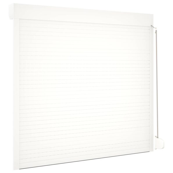 vidaXL Rolety Biely 160 x 150 cm Hliník a polyuretán – Obrázok 6