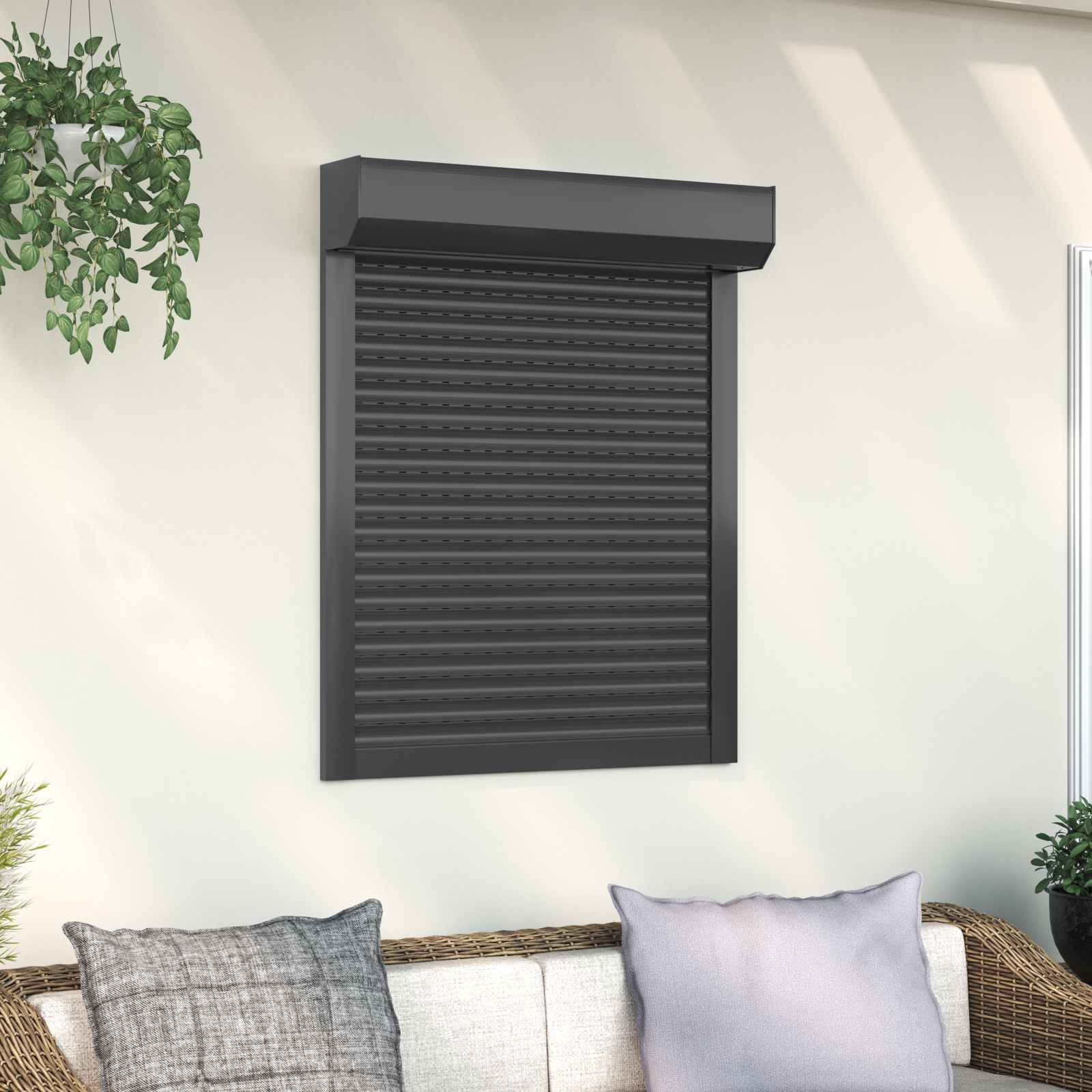 42047063_1.jpg vidaXL Rolety Antracit 70 x 100 cm Hliník a polyuretán – Obrázok 1