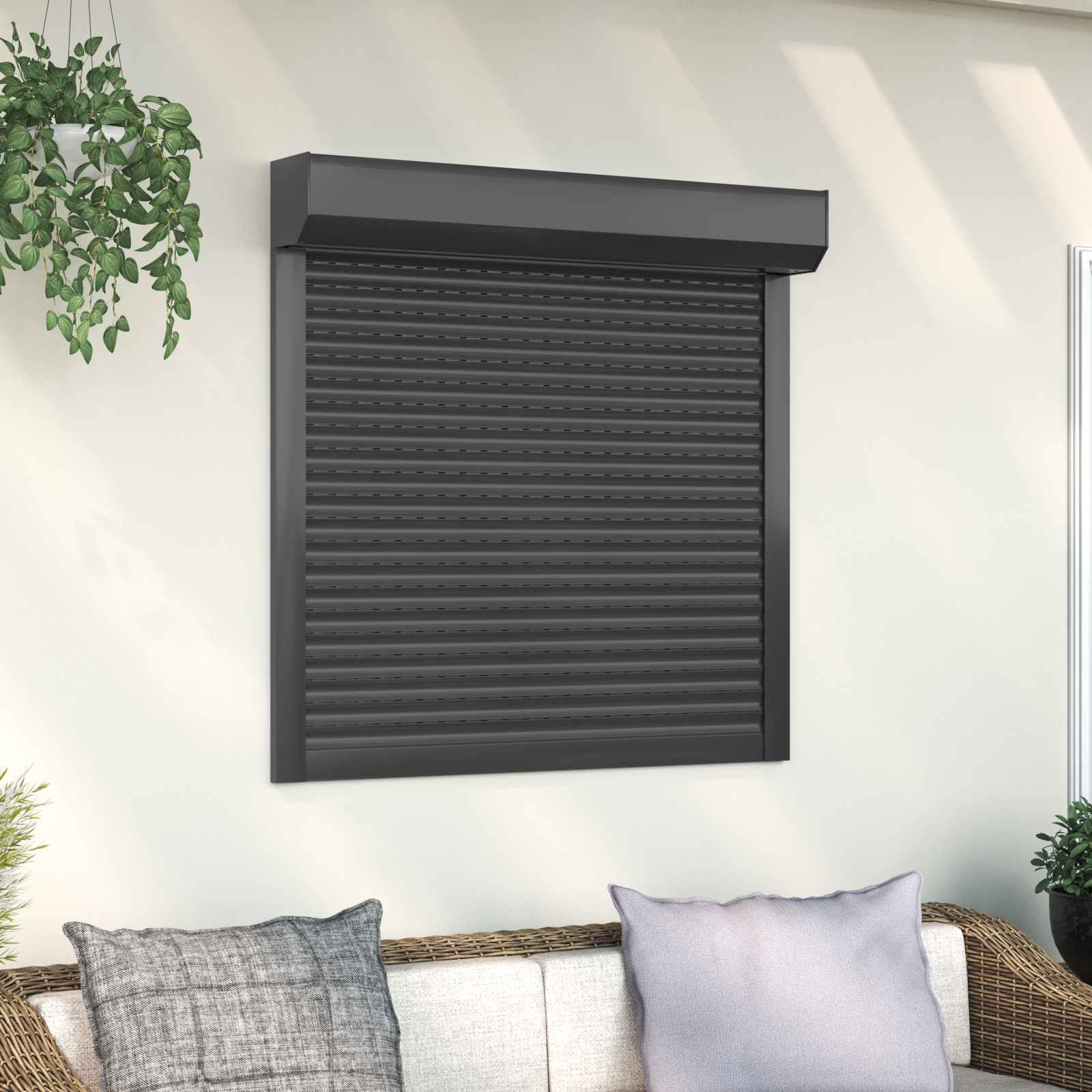 42047065_1.jpg vidaXL Rolety Antracit 100 x 100 cm Hliník a polyuretán – Obrázok 1