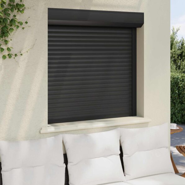 vidaXL Rolety Antracit 100 x 100 cm Hliník a polyuretán – Obrázok 3