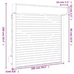 vidaXL Rolety Antracit 100 x 100 cm Hliník a polyuretán – Obrázok 7