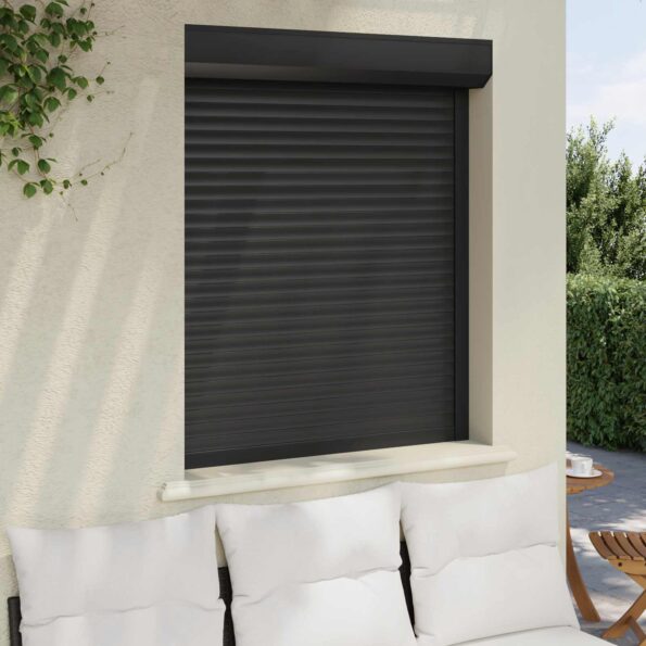 vidaXL Rolety Antracit 100 x 120 cm Hliník a polyuretán – Obrázok 3