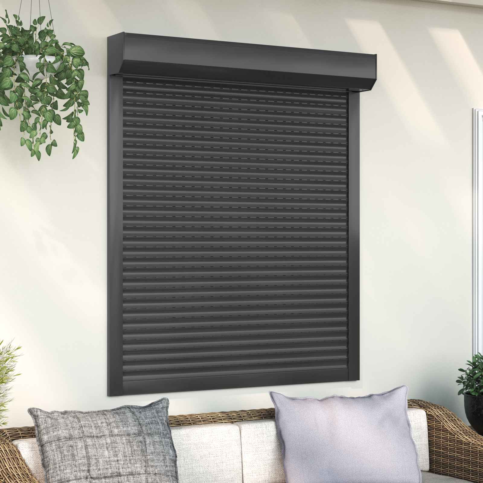 42047069_1.jpg vidaXL Rolety Antracit 110 x 130 cm Hliník a polyuretán – Obrázok 1