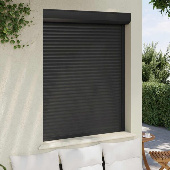 vidaXL Rolety Antracit 120 x 150 cm Hliník a polyuretán – Obrázok 3