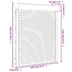 vidaXL Rolety Antracit 120 x 150 cm Hliník a polyuretán – Obrázok 7