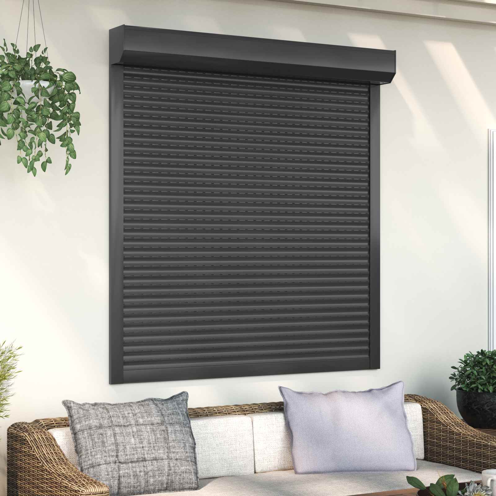 42047072_1.jpg vidaXL Rolety Antracit 130 x 140 cm Hliník a polyuretán – Obrázok 1