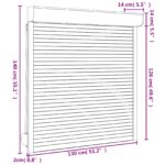 vidaXL Rolety Antracit 130 x 140 cm Hliník a polyuretán – Obrázok 7