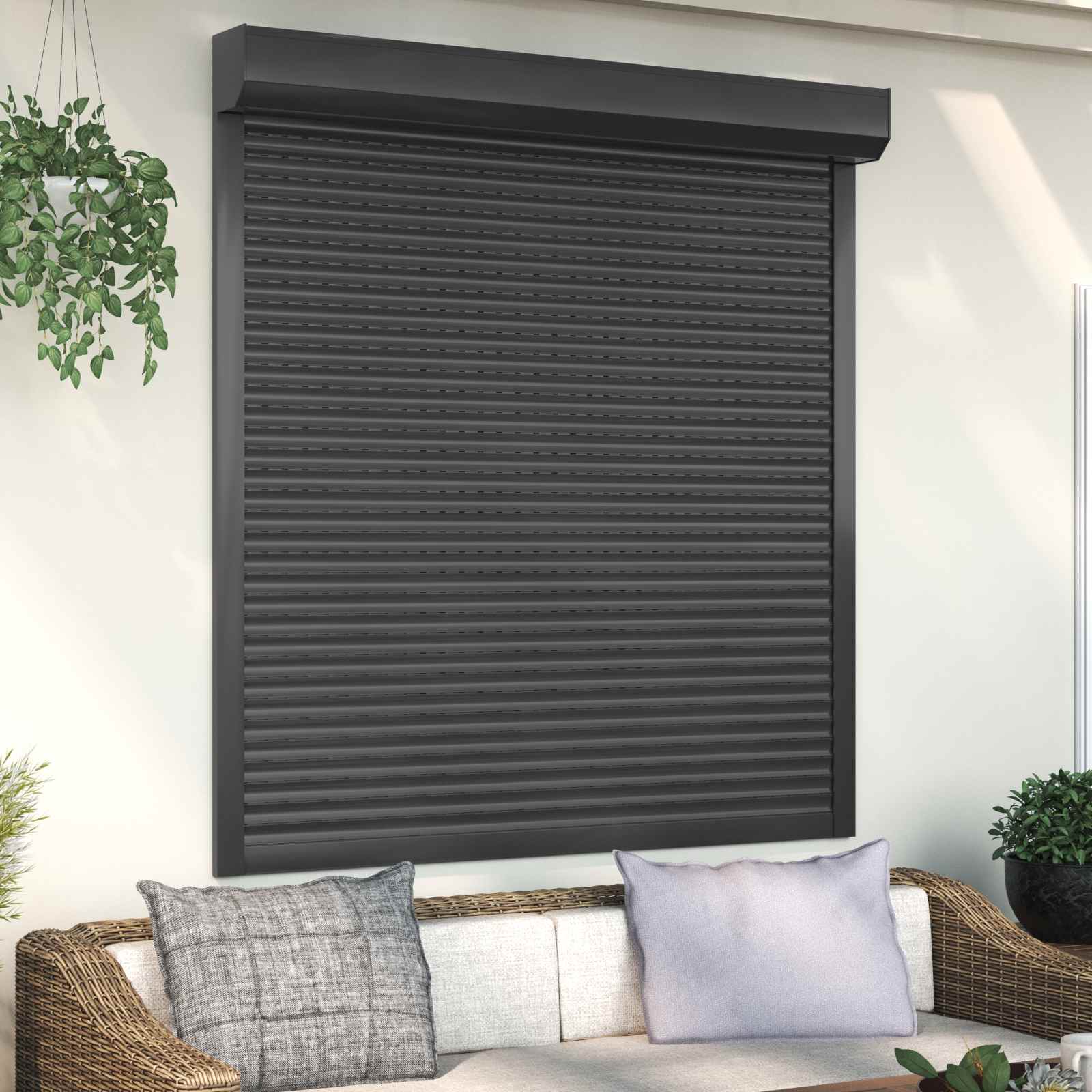 42047073_1.jpg vidaXL Rolety Antracit 140 x 150 cm Hliník a polyuretán – Obrázok 1