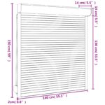 vidaXL Rolety Antracit 140 x 150 cm Hliník a polyuretán – Obrázok 7