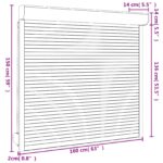 vidaXL Rolety Antracit 160 x 150 cm Hliník a polyuretán – Obrázok 7
