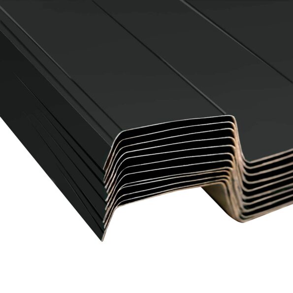 vidaXL Strešný panel 12 pcs Antracit 129 x 45 cm Pozinkovaná oceľ – Obrázok 4