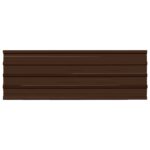 vidaXL Strešný panel 12 pcs Hnedá 129 x 45 cm Pozinkovaná oceľ – Obrázok 2