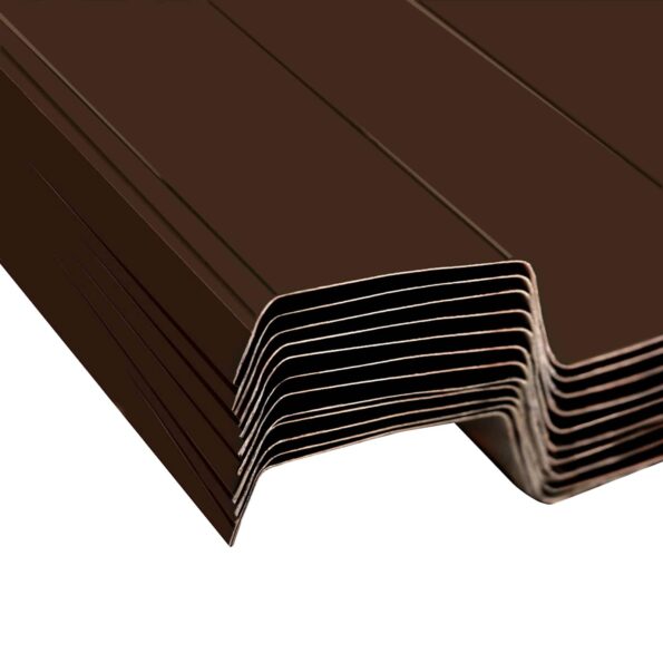 vidaXL Strešný panel 12 pcs Hnedá 129 x 45 cm Pozinkovaná oceľ – Obrázok 4