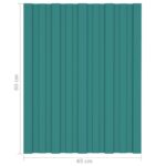 vidaXL Strešný panel 12 pcs Zelená 60 x 45 cm Pozinkovaná oceľ – Obrázok 7