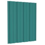 vidaXL Strešný panel 36 pcs Zelená 60 x 45 cm Pozinkovaná oceľ – Obrázok 5