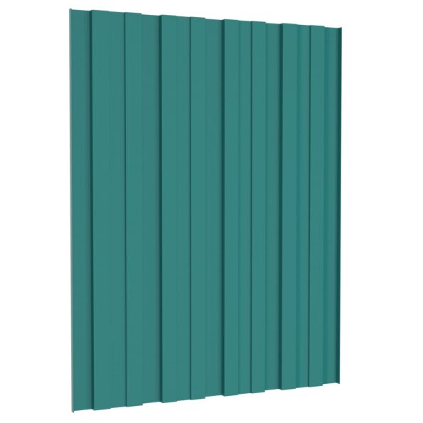vidaXL Strešný panel 36 pcs Zelená 60 x 45 cm Pozinkovaná oceľ – Obrázok 5