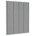 vidaXL Strešný panel 12 pcs Sivá 60 x 45 cm Pozinkovaná oceľ – Obrázok 5