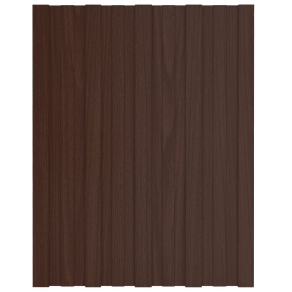vidaXL Strešný panel 36 pcs Hnedá 60 x 45 cm Pozinkovaná oceľ – Obrázok 3