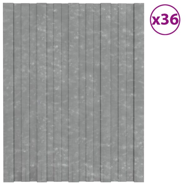 vidaXL Strešný panel 36 pcs Strieborná 60 x 45 cm Pozinkovaná oceľ – Obrázok 2