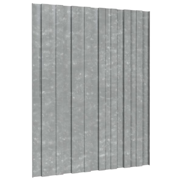 vidaXL Strešný panel 36 pcs Strieborná 60 x 45 cm Pozinkovaná oceľ – Obrázok 5
