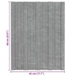 vidaXL Strešný panel 36 pcs Strieborná 60 x 45 cm Pozinkovaná oceľ – Obrázok 7