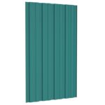 vidaXL Strešný panel 12 pcs Zelená 80 x 45 cm Pozinkovaná oceľ – Obrázok 5
