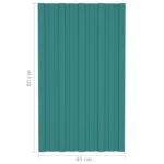 vidaXL Strešný panel 12 pcs Zelená 80 x 45 cm Pozinkovaná oceľ – Obrázok 7