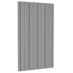 vidaXL Strešný panel 12 pcs Sivá 80 x 45 cm Pozinkovaná oceľ – Obrázok 5