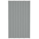 vidaXL Strešný panel 36 pcs Sivá 80 x 45 cm Pozinkovaná oceľ – Obrázok 3