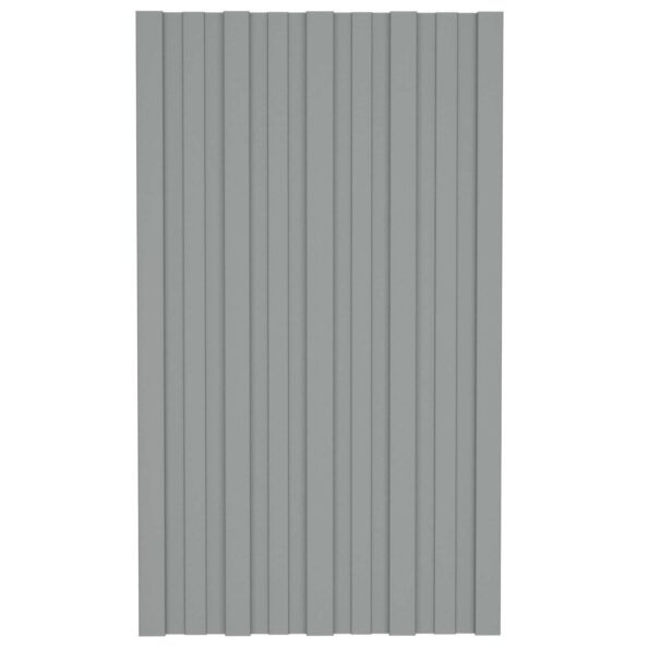 vidaXL Strešný panel 36 pcs Sivá 80 x 45 cm Pozinkovaná oceľ – Obrázok 3