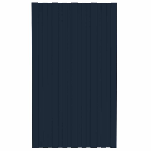 vidaXL Strešný panel 12 pcs Antracitová 80 x 45 cm Pozinkovaná oceľ – Obrázok 3