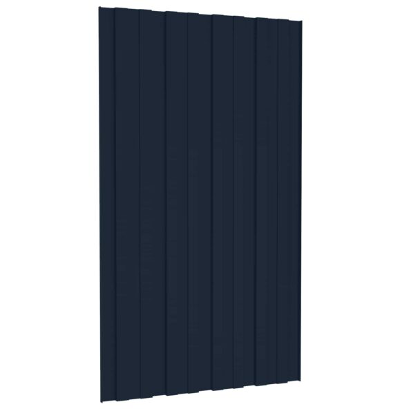 vidaXL Strešný panel 12 pcs Antracitová 80 x 45 cm Pozinkovaná oceľ – Obrázok 5