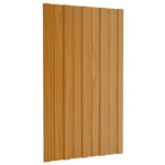 vidaXL Strešný panel 36 pcs Prírodná 80 x 45 cm Pozinkovaná oceľ