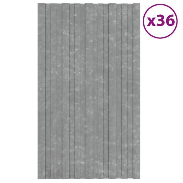 vidaXL Strešný panel 36 pcs Strieborná 80 x 45 cm Pozinkovaná oceľ – Obrázok 2