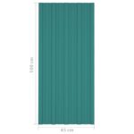 vidaXL Strešný panel 12 pcs Zelená 100 x 45 cm Pozinkovaná oceľ – Obrázok 7